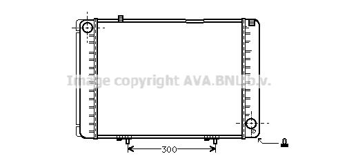 AVA QUALITY COOLING Радиатор, охлаждение двигателя MS2134